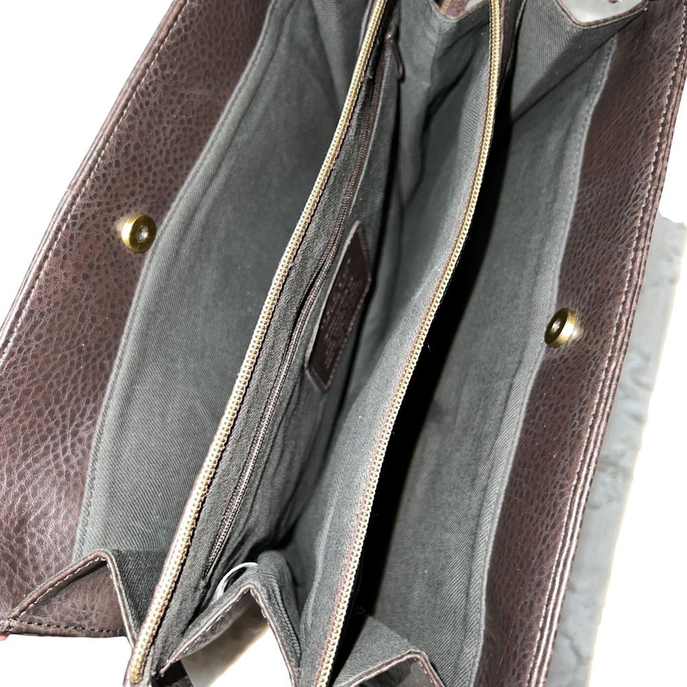 Vintage Brown Leather Relic Pebble Shoulder Bag - Picture 5 of 7